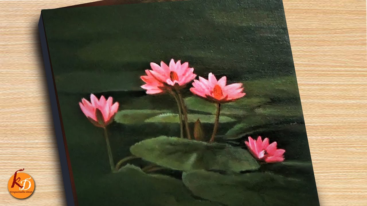 Water Lily Pond Acrylic Painting | Episode 