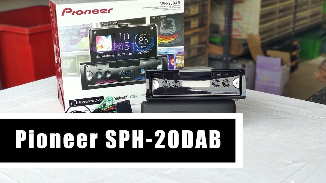 Pioneer SPH-20DAB 1-DIN Receiver DAB/DAB+ Digital Radio Bluetooth