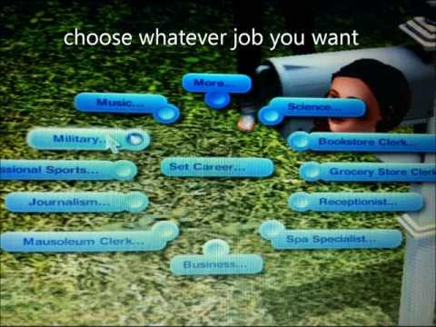 how to get any level of job on sims 3 tutorial