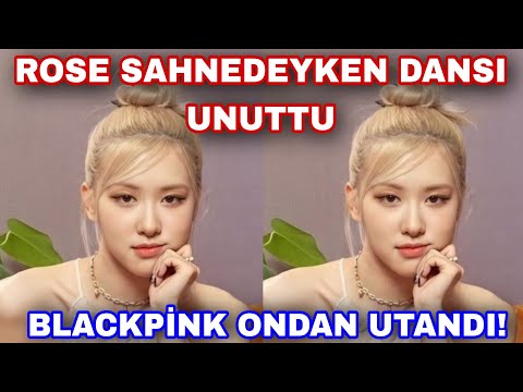 Rose sahnedeyken dansı yanlış yaptı blackpink ondan utandı 😢