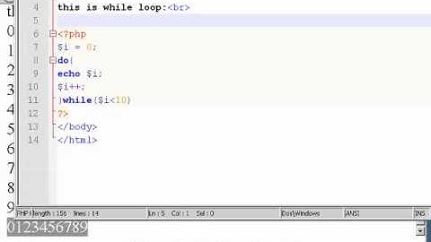 php tutorial in Tamil part - 13 do while loop