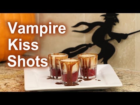 Halloween Vampire Kiss Shots | Bailey's Irish Cream | Rockin Robin Cooks