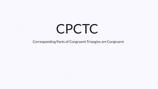 CPCTC Explained