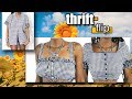 Thrift Flip | Urban Outfitters Dupes | Gingham Button Down to Two Crop Tops