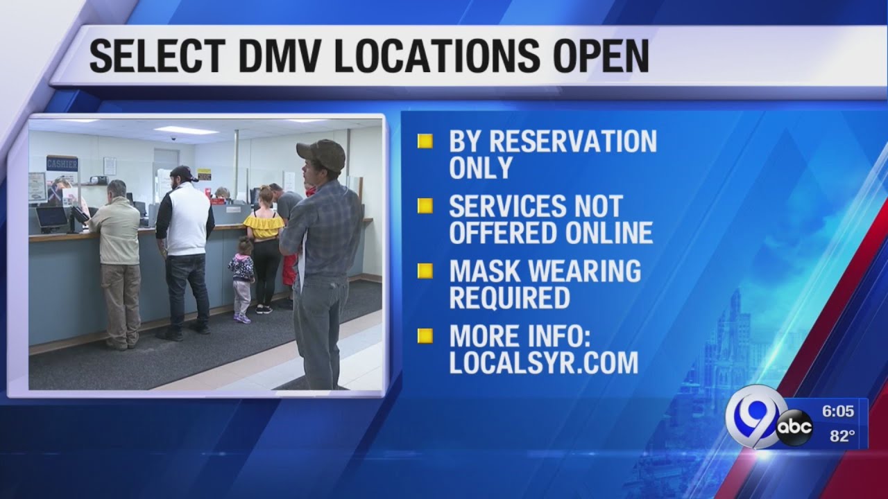 Select DMV locations open YouTube