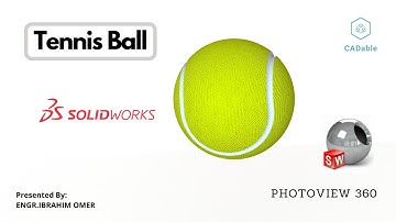 Sketch tennis ball in Solidworks | Tennis ball Photoview360 | CADable | Model Tennis Ball Solidworks