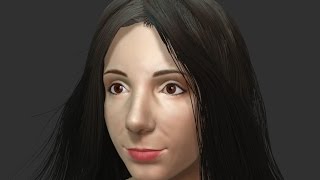 Heather's head 3D sculpting montage