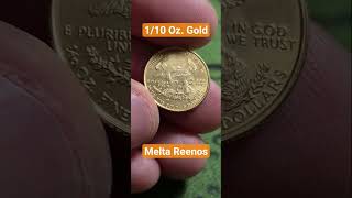 1999 American Gold Eagle 1/10 oz. 22K Gold #coin #goldcollector #gold #bullion #usa #canada