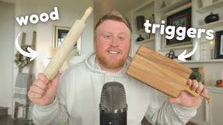 ASMR With Wood Triggers - Tapping & Scratching on Everything Wood