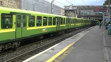 Irish Rail 8100 EMU 8119 + 8118 + 8122 departs Dún Laoghaire