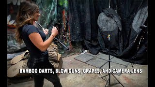 Cold Steel Big Bore Bamboo Blow Gun Darts with T And Stick