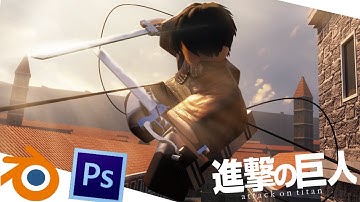 Attack On Titan | Roblox Speed GFX [ Blender + Photoshop ]