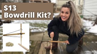 Testing a $13 'Bow Drill Kit'  Is it good for beginners?