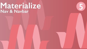 Materialize CSS Tutorial 5 - Nav & Navbar