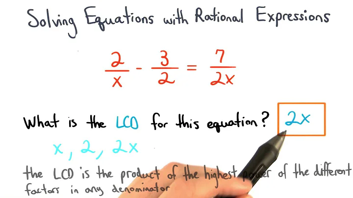 Finding the LCD to Solve Equations - Visualizing Algebra