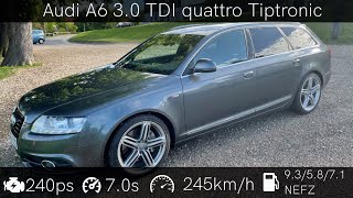 2011 Audi A6 3.0 TDI 240PS/176KW German Autobahn/Country/City Drive POV 0-100km/h C6 4F Avant