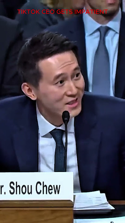 TikTok CEO gets impatient at irrelevant questions