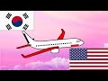 The Flight To My Vacation Seoul Incheon To United States KR ICN US ORD Boeing 777