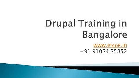 Drupal Training in Bangalore - ETCOE IN