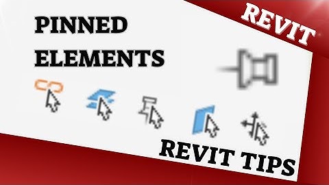 טיפים לעבודה ברוויט - נעילה ובחירת אלמנט נעול💥 Revit Tips- PIN element