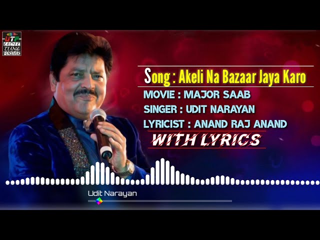 Akeli Na Bazar Jaya Karo || Major Saab || Udit Narayan || Ajay Devgn || Sonali Bendre class=