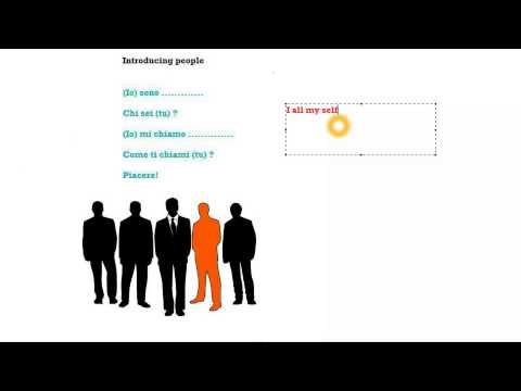 Italian Course Beginner Series 37: Introducing people