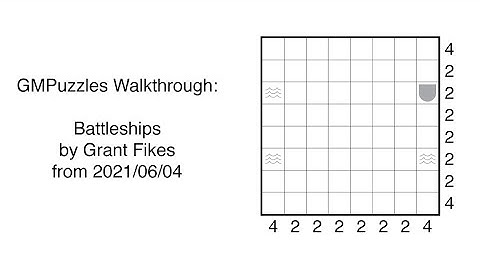 GMPuzzles - 2021/06/04 - Battleships by Grant Fikes
