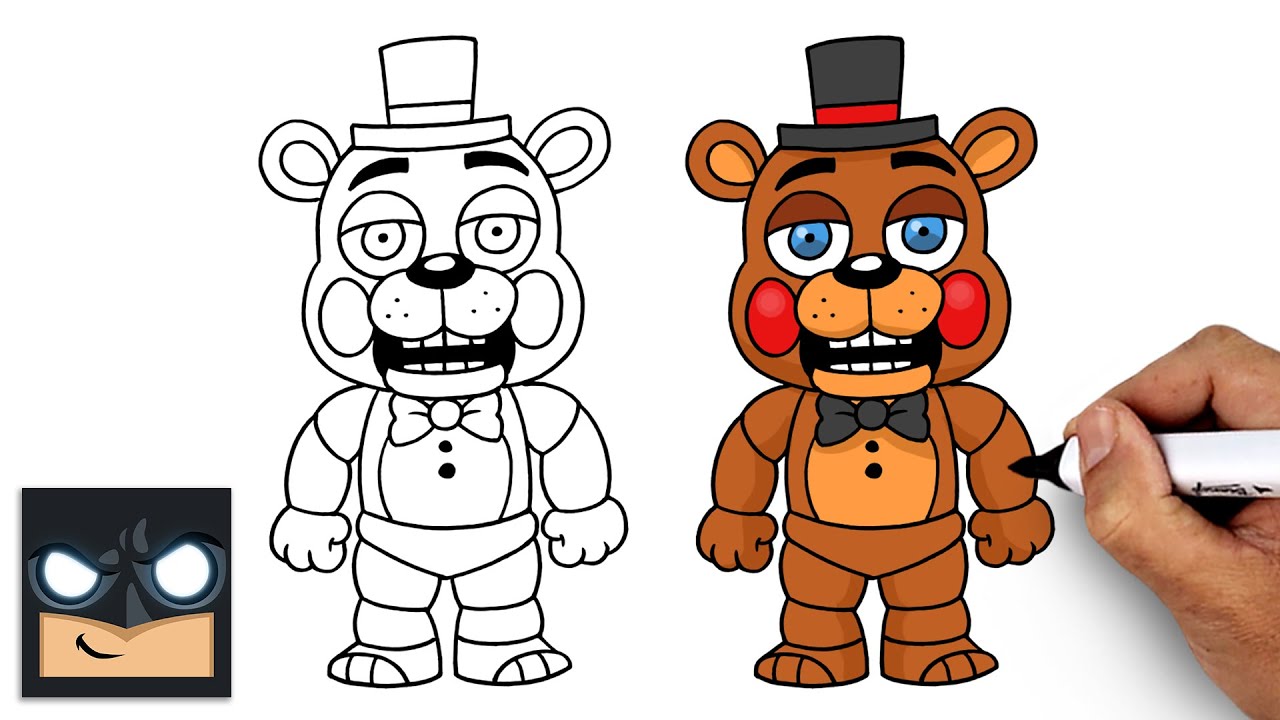 How to Draw Toy Freddy | Five Nights at Freddy