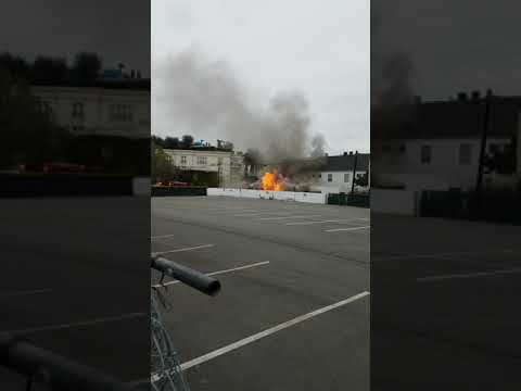 Massive garage fire in Beverly hills