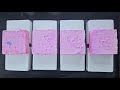 Crushing dusty pink cloud blocks as pj toppings  chalk asmr  oddly satisfying