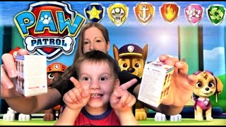 lil man opens 2 more Paw Patrol Mini Boos  Did we Get the ones we need