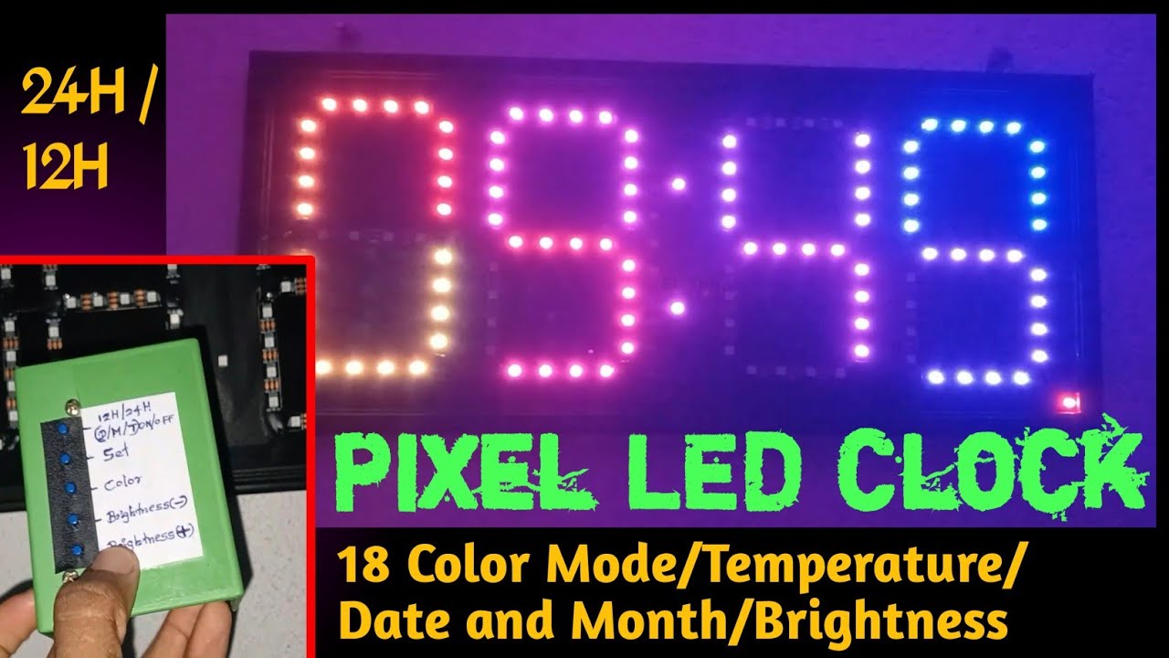 Arduino Digital Clock with DS3231 | Vibrant NeoPixel Decorative Clock | NeoPixel LED Clock Project