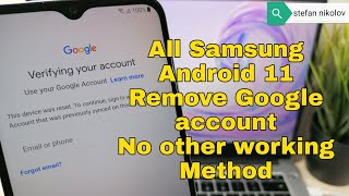 Last Working Method!!! All Samsung Remove Google account, Bypass FRP.