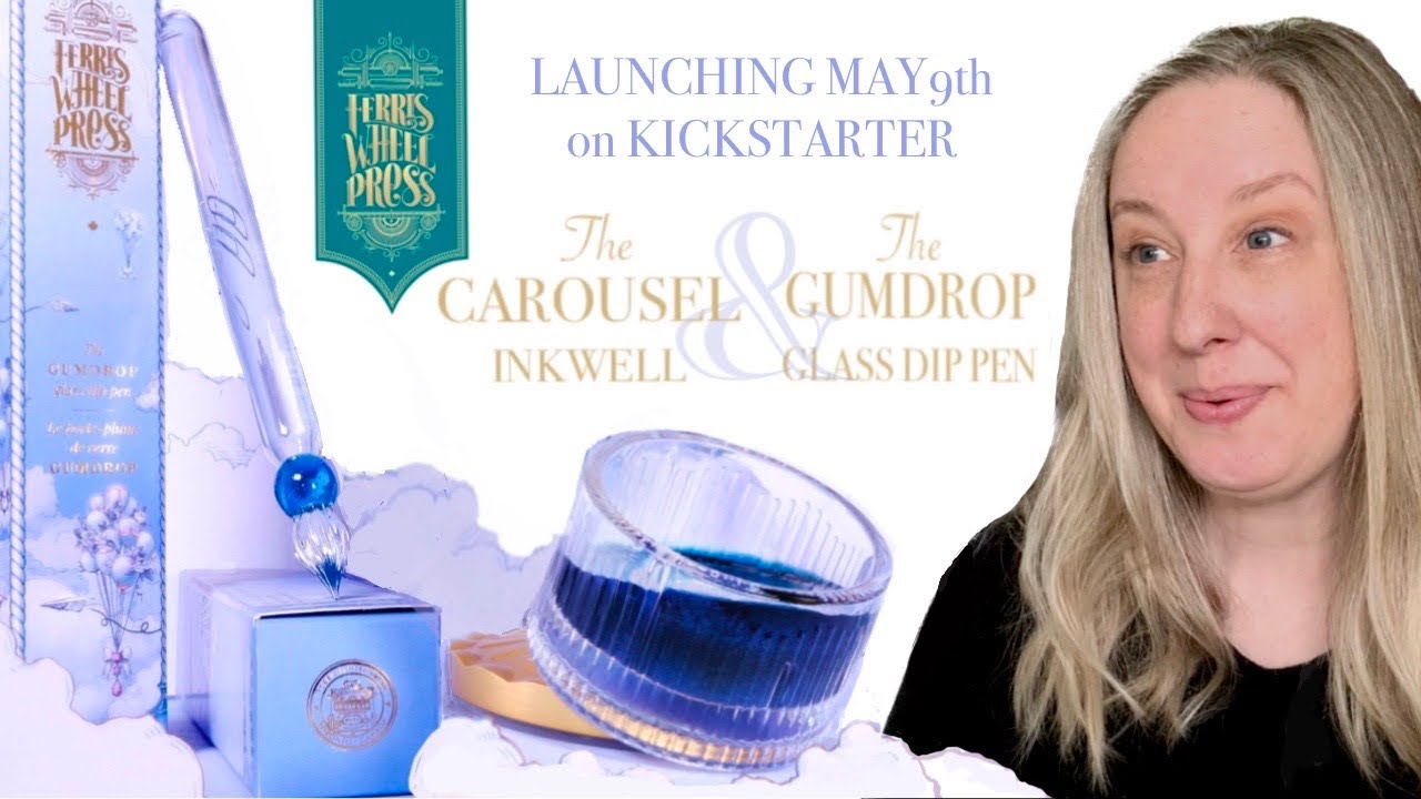 The Carousel Inkwell & Gumdrop Glass Dip Pen by Ferris Wheel Press —  Kickstarter