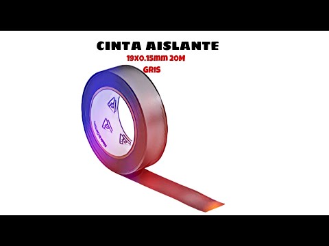 Video de Cinta aislante de 19x0.15mm 20 M Gris