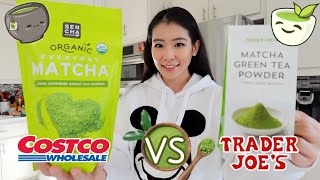 Trader Joe's matcha vs Costco matcha  best matcha powder? sencha naturals organic matcha