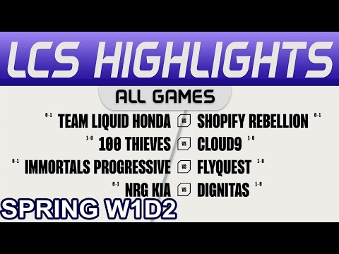 LCS Highlights Week1 Day2 LCS Spring 2024 All Games By Onivia