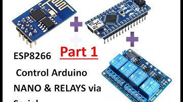#1 ESP8266+ Arduino Nano + Relay via Serial - MQTT Node Red