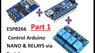 #1 ESP8266+ Arduino Nano + Relay via Serial - MQTT Node Red