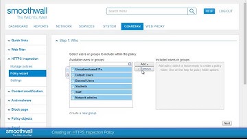 Creating an HTTPS Inspection Policy | Web Filtering | Smoothwall