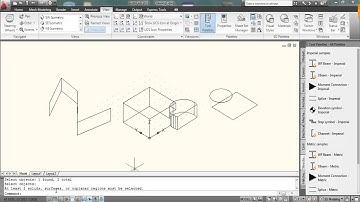 AutoCAD Tutorial 017 Using Extrude Region Union and Subtract commands to make 3D objects