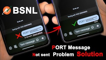 BSNL Port Message Not Sent, bsnl port message sending failed, bsnl port message failed