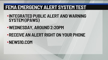 FEMA emergency alert system test