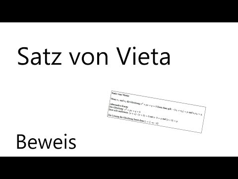 Video: Beweis Des Satzes Von Vietata