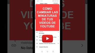 Como Poner Miniaturas en mis Videos de Youtube en Celular 2024