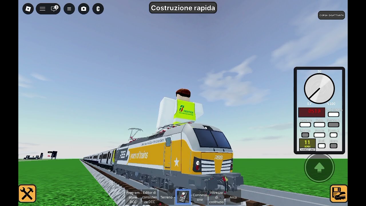 Partenza del treno soccorso!
