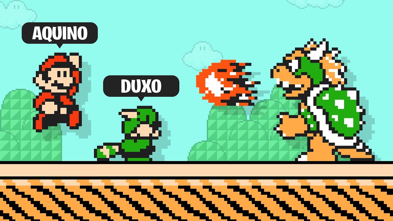 AQUINO y DUXO juegan MARIO MAKER 2