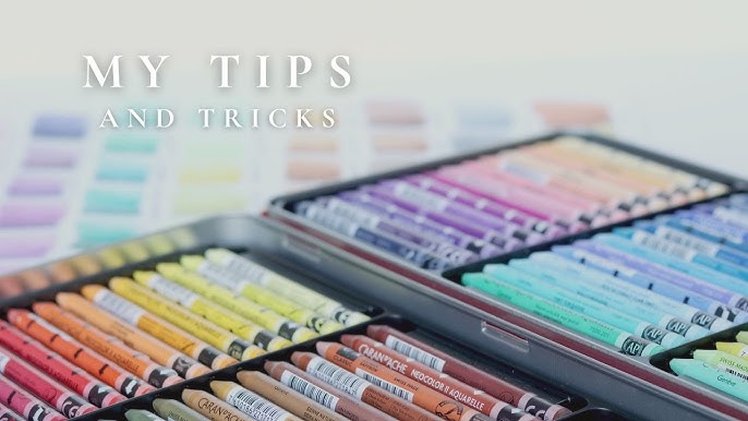 Different ways of using water soluble CRAYONS - tutorial by Sharon Ziv 