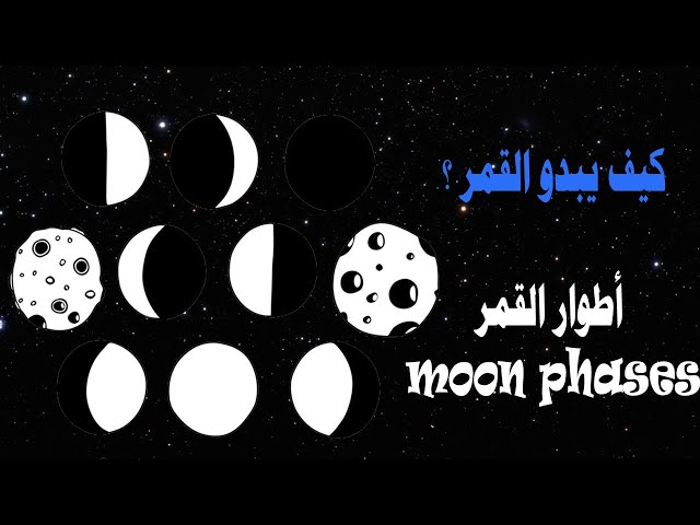 أطوار القمر وكيف يبدو القمر ؟ moon phases - YouTube