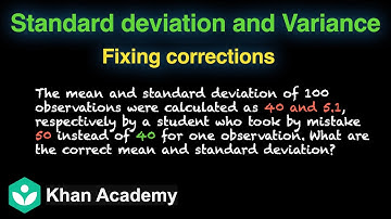 SD and Variance - fixing corrections [Hinglish] | Statistics | Grade 11 | Math | Khan Academy